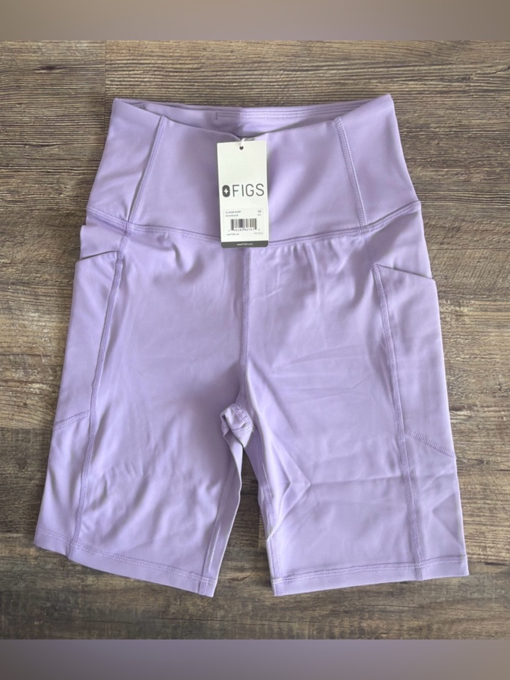 FIGS Women’s Size XS Biker Short Lavender Purple  Underscrubs 8” Inseam